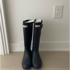 Tall Hunter Navy Rainboots